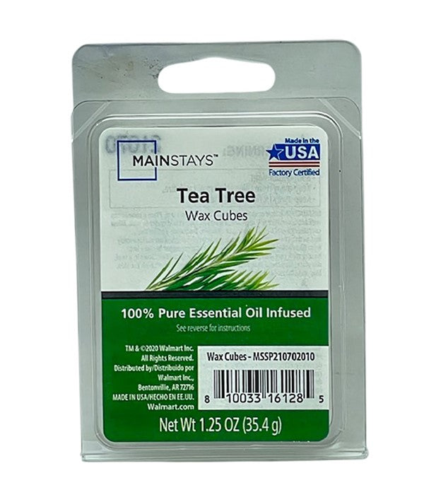 Mainstays  Essential Oil Infused Wax Melt Cubes Tea Tree