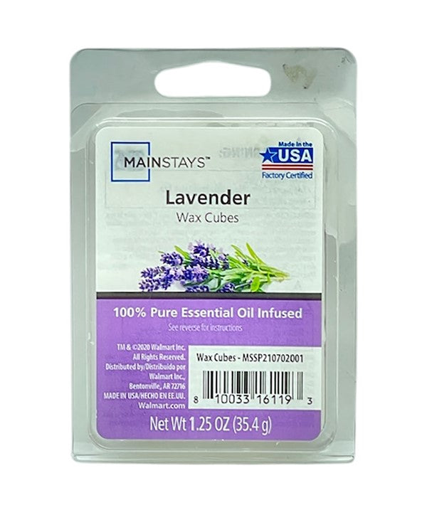 Mainstays  Essential Oil Infused Wax Melt Cubes Lavender