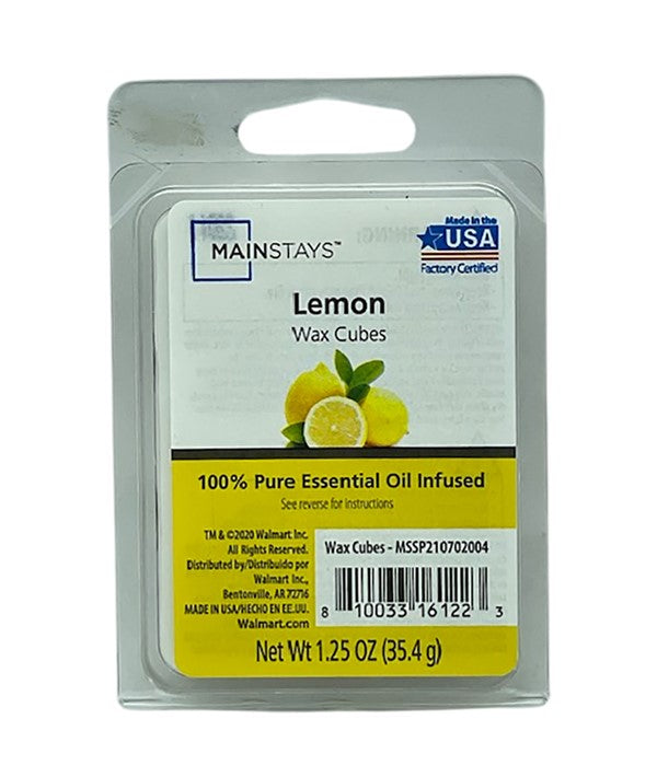 Mainstays  Essential Oil Infused Wax Melt Cubes Lemon