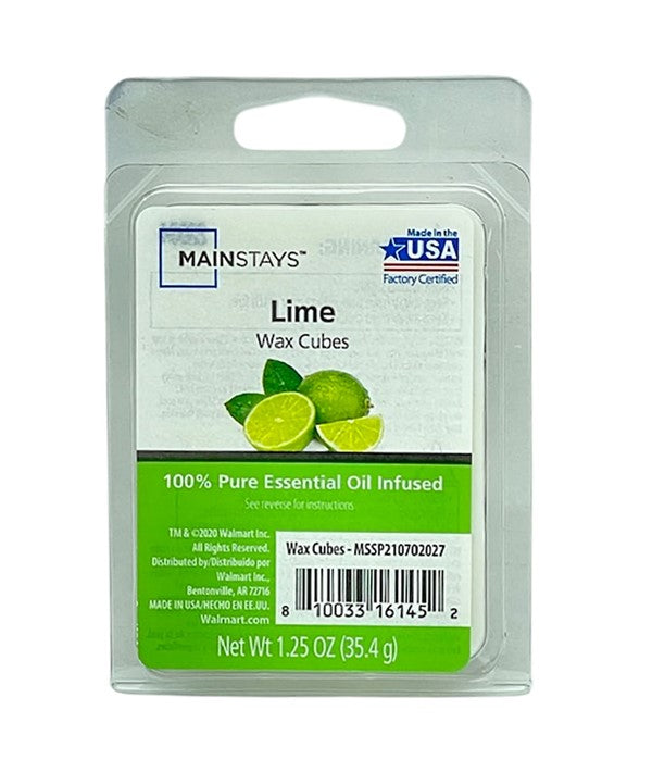 Mainstays  Essential Oil Infused Wax Melt Cubes Lime