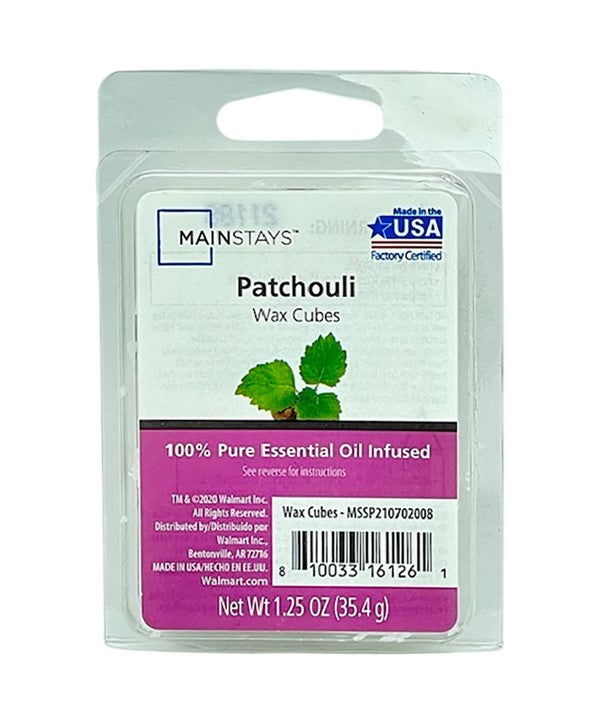Mainstays  Essential Oil Infused Wax Melt Cubes Patchouli