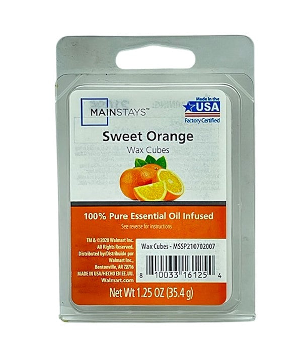 Mainstays  Essential Oil Infused Wax Melt Cubes Sweet Orange