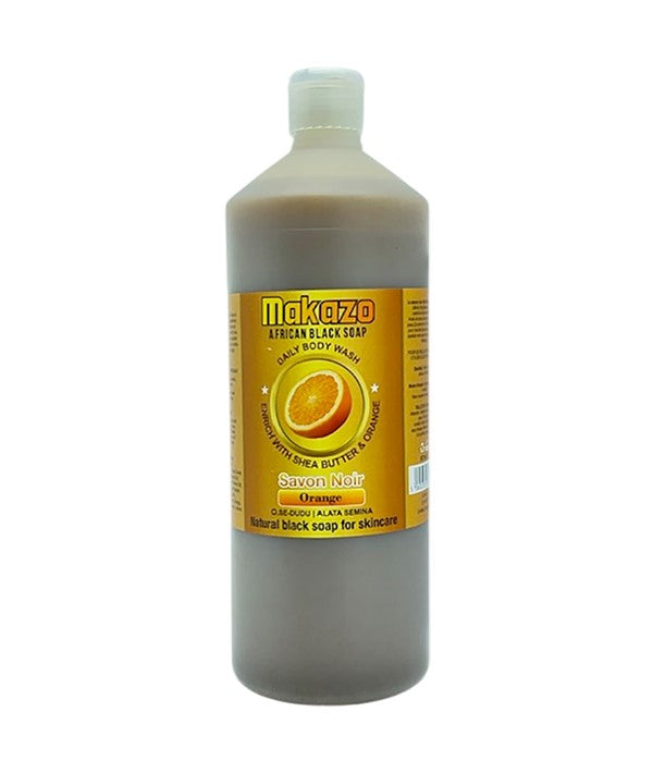 Makazo  African Black Soap Orange Daily Body Wash
