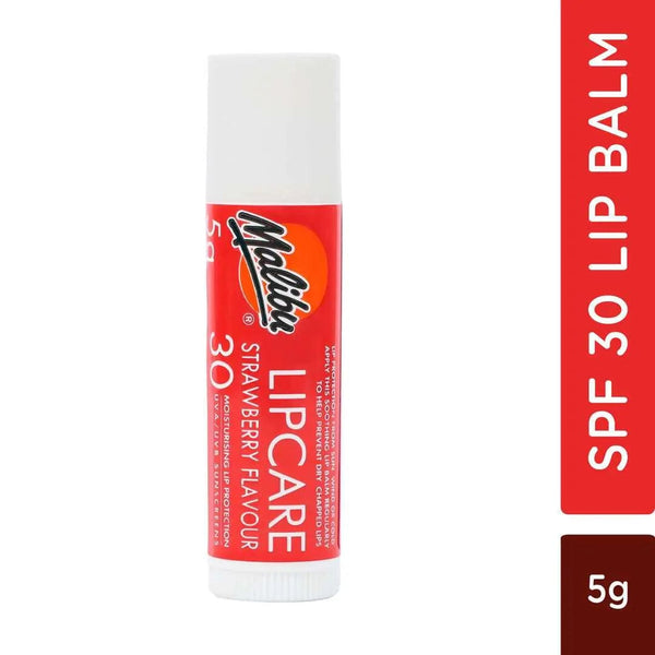 Malibu Strawberry Flavour Lipcare Balm SPF30 5g - Afro Hair Boutique