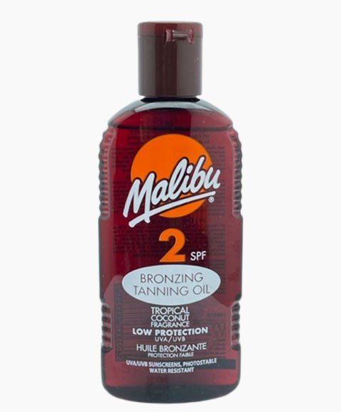 Malibu Bronzing Tanning Oil Tropical Coconut Fragrance SPF2