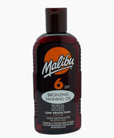 Malibu Bronzing Tanning Oil Tropical Coconut Fragrance SPF6