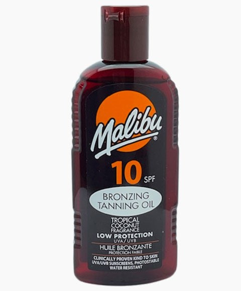 Malibu Bronzing Tanning Oil Tropical Coconut Fragrance SPF10