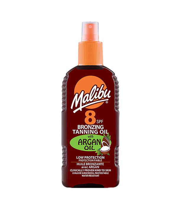 malibu  Bronzing Tanning Oil With Argan Oil SPF8