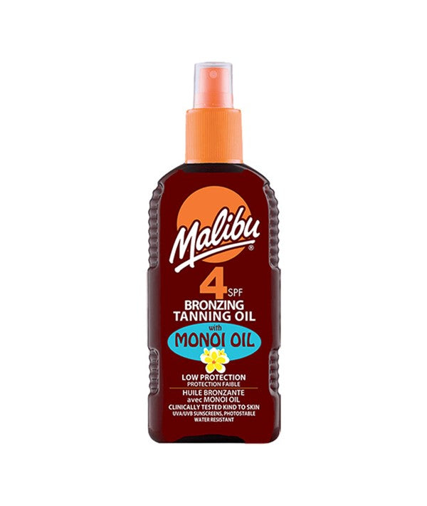 malibu  Bronzing Tanning Oil With Monoi Oil SPF4