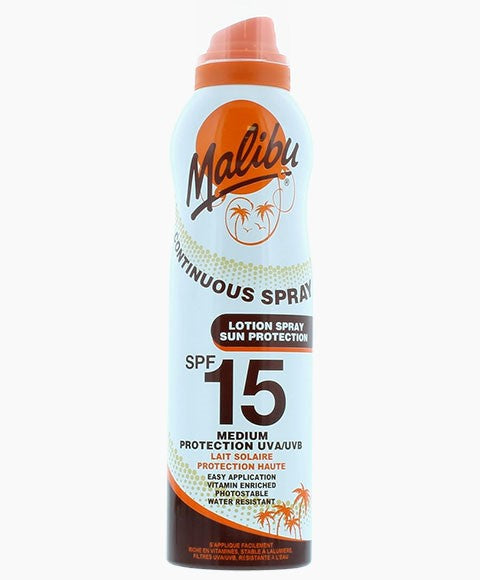 Malibu Continuous Lotion Spray Sun Medium Protection SPF15