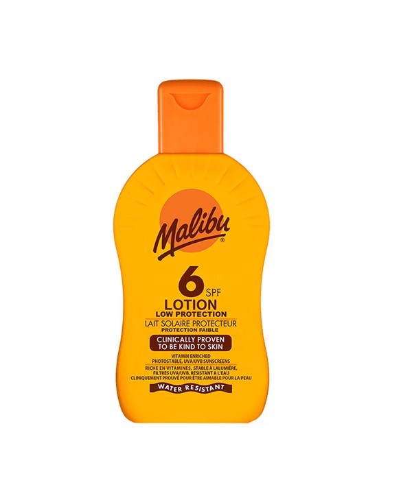 malibu  Low Protection Water Resistant Lotion 6SPF