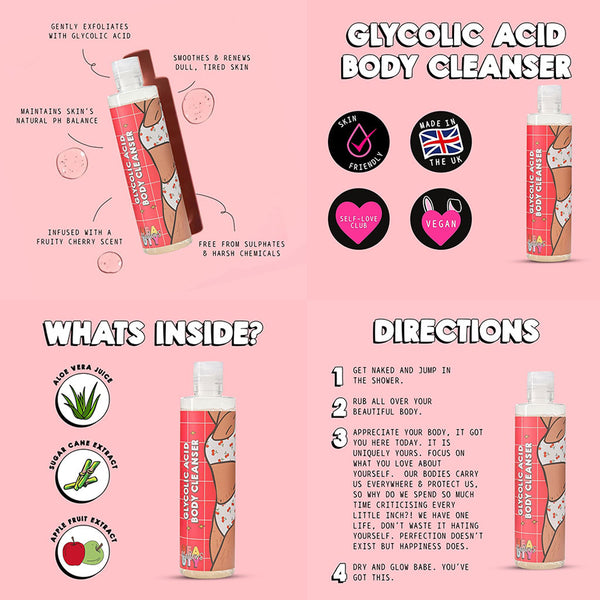 Mallows Beauty  Glycolic Acid Body Cleanser