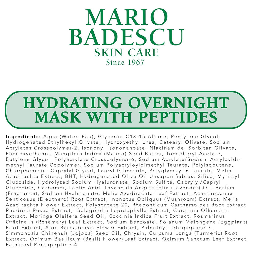Mario Badescu  Hydrating Overnight Mask With Peptides
