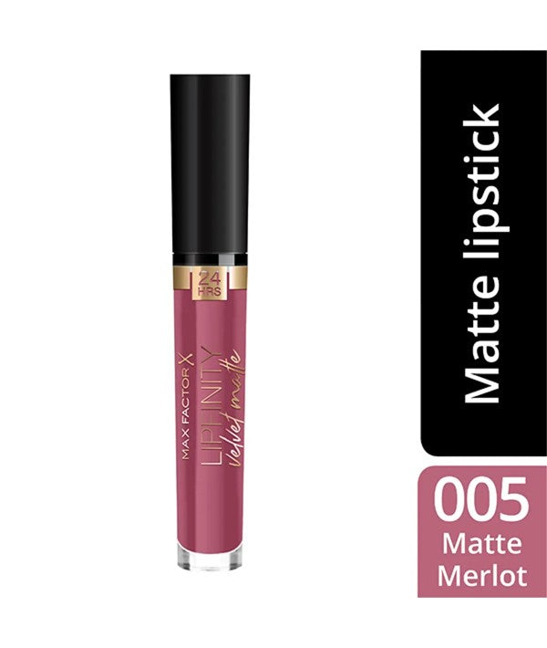 Max Factor  Lipfinity Velvet Matte Liquid Lipstick 005 Matte Merlot