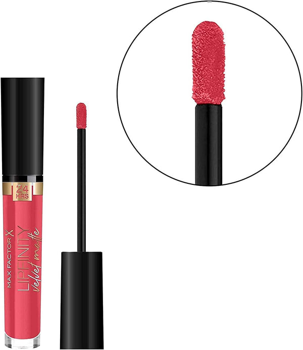 Max Factor  Lipfinity Velvet Matte Liquid Lipstick 025 Red Luxury