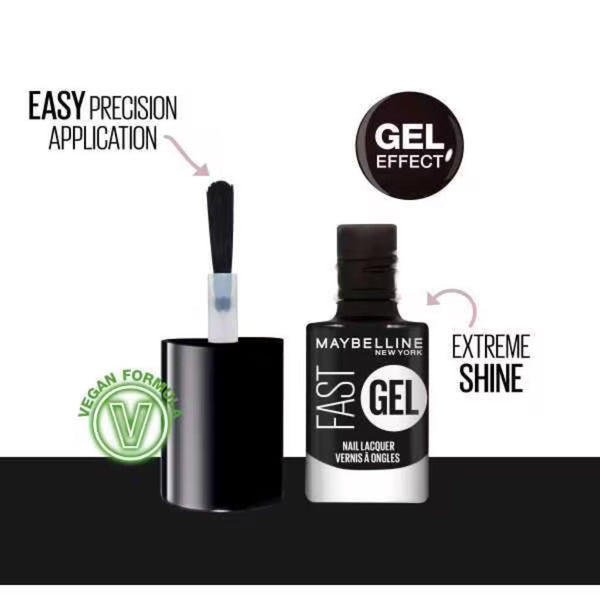 Maybelline  Fast Gel Nail Polish 17 Blackout