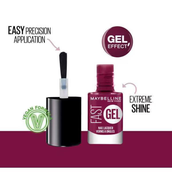 Maybelline  Fast Gel Nail Polish 9 Plum Party