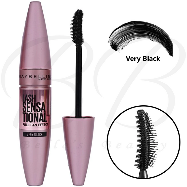 Maybelline Lash Sensational Multiplying Mascara -  Very Black Full Fan Effect 9.5 ml - Afro Hair Boutique