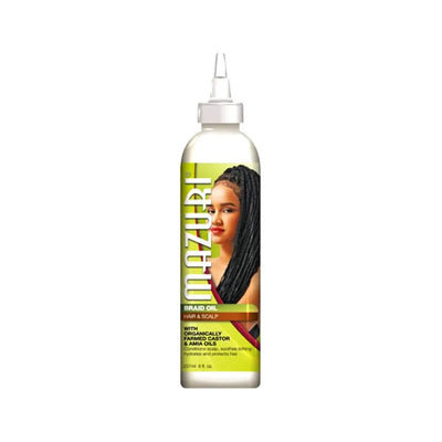 Mazuri Braid Oil For Hair And Scalp With Castor & Amla Oils 237ml