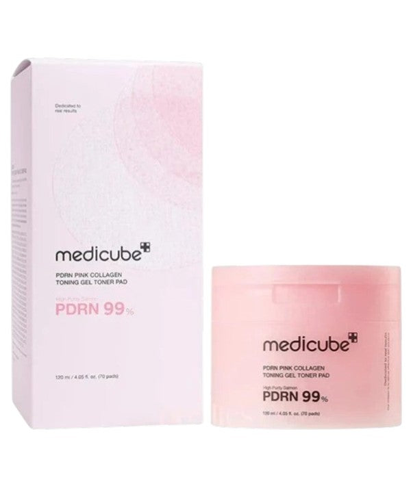 Medicube  Salmon PDRN Purity Pink Collagen Toning Gel Toner Pad