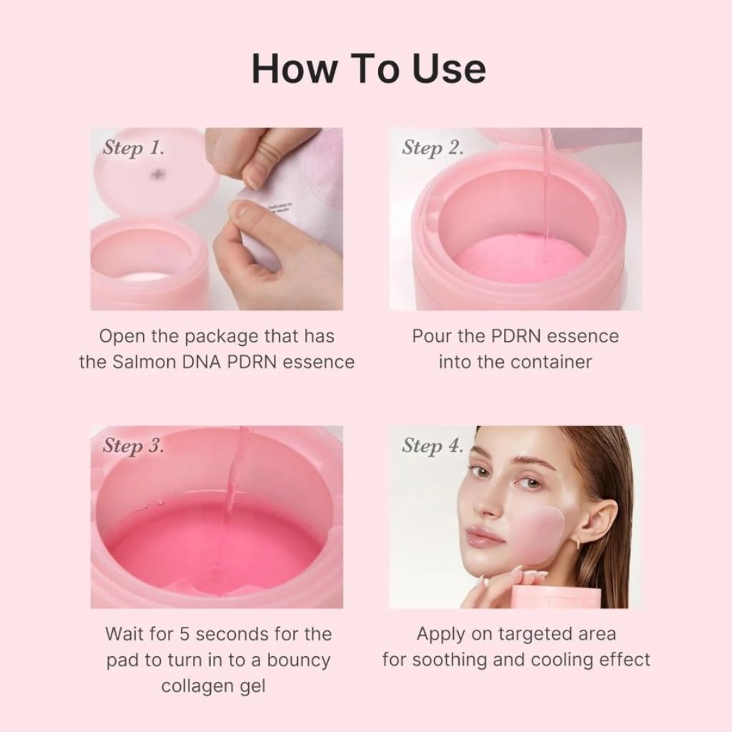 Medicube  Salmon PDRN Purity Pink Collagen Toning Gel Toner Pad