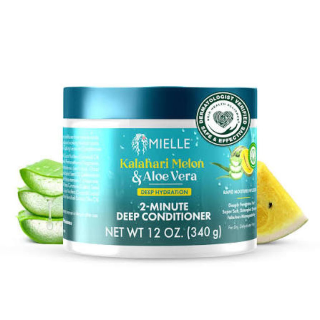 Mielle  Kalahari Melon And Aloe Vera Deep Hydration 2 Minute Deep Conditioner