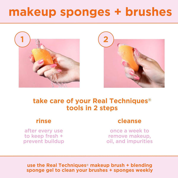Real Techniques Miracle Complexion Sponge With Travel Case 1711