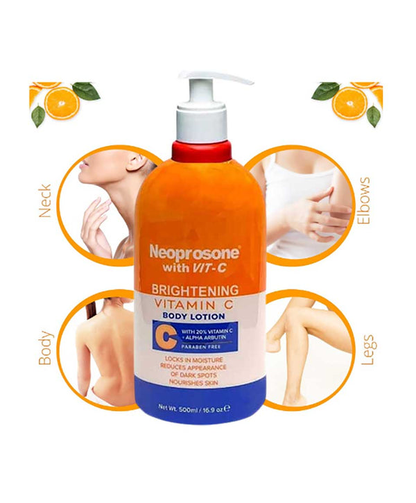 Mitchell Neoprosone Vitamin C Brightening Body Lotion 500ml - Afro Hair Boutique