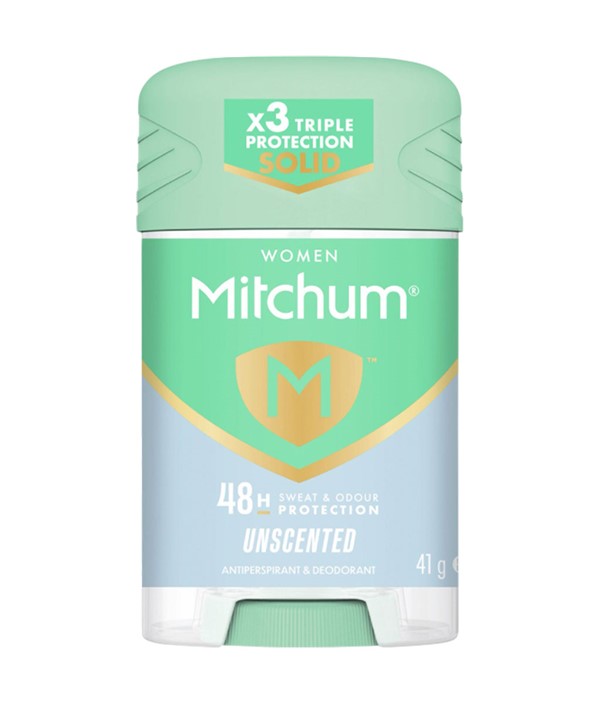 Revlon Mitchum Women 48H Unscented Triple Protection Deodorant Stick