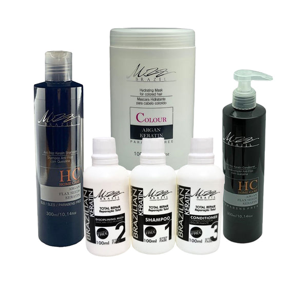 Mizz Brazil | Anti Frizz Shampoo, Conditioner And Hydrating Hair Mask Full Range