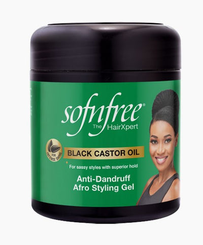 Sof N Free Black Castor Oil Anti Dandruff Afro Styling Gel 500ml