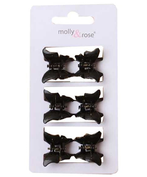 Molly And Rose  Butterfly Mini Clamps Black 8314