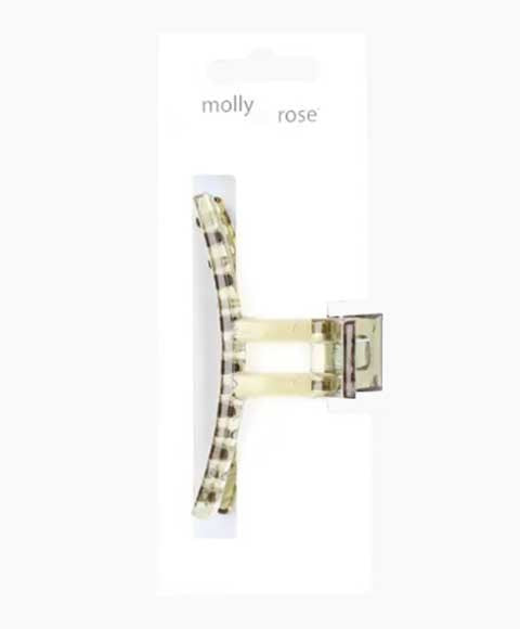 Molly And Rose Coloured Transparent Curved Clamp 8725A