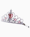 Molly And Rose Plastic Tiara With Heart Gem 7145