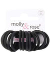 Molly And Rose  Silicone Elastic Black Bands 6531