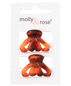 Molly And Rose  Tort Heart Detail Clamps Assorted 7704