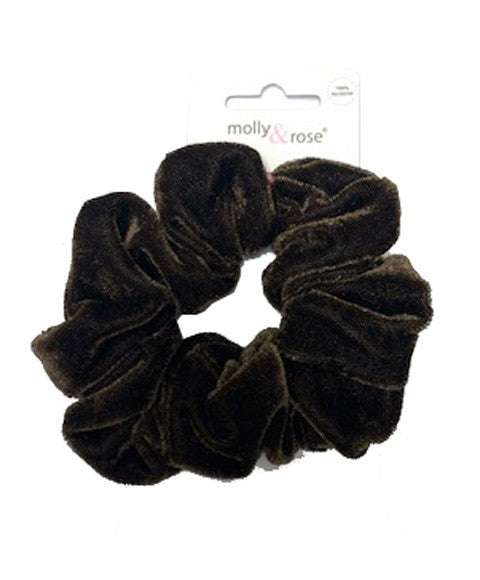 Molly And Rose Velvet Finish Polyester Brown Hair Grip 7687