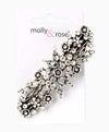 Molly And Rose Vintage Style Crystal Flower Barrette 4226