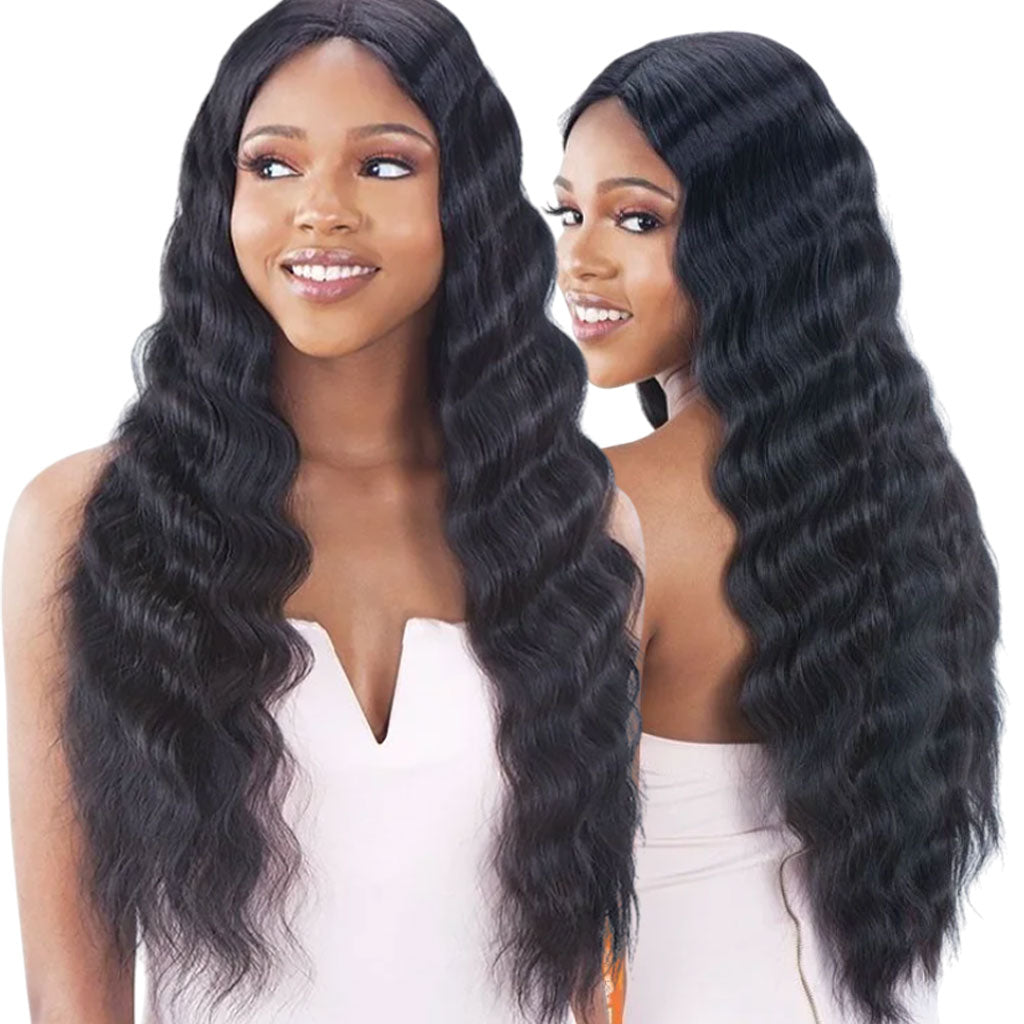 Model Model  Lace Front Triple Barrel Curl Wig