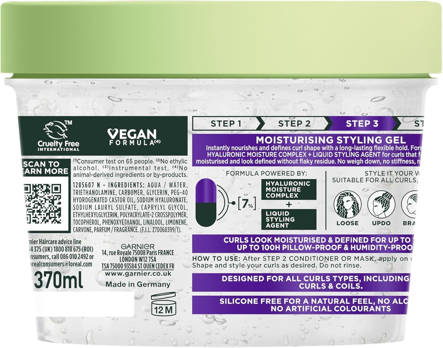 Garnier Moisturising Styling Gel Flexi Hold