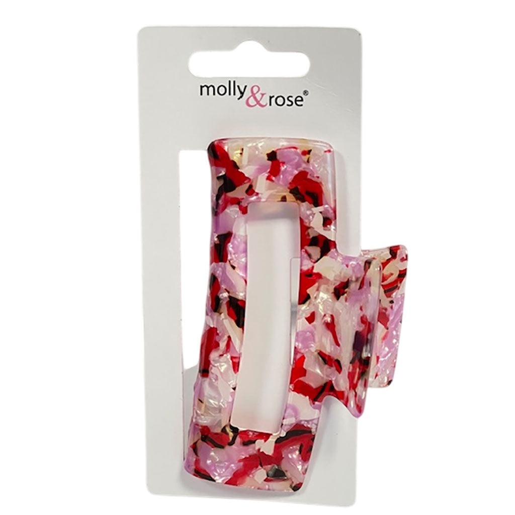 Molly And Rose  Assorted Print Rectangle Clamp 9509