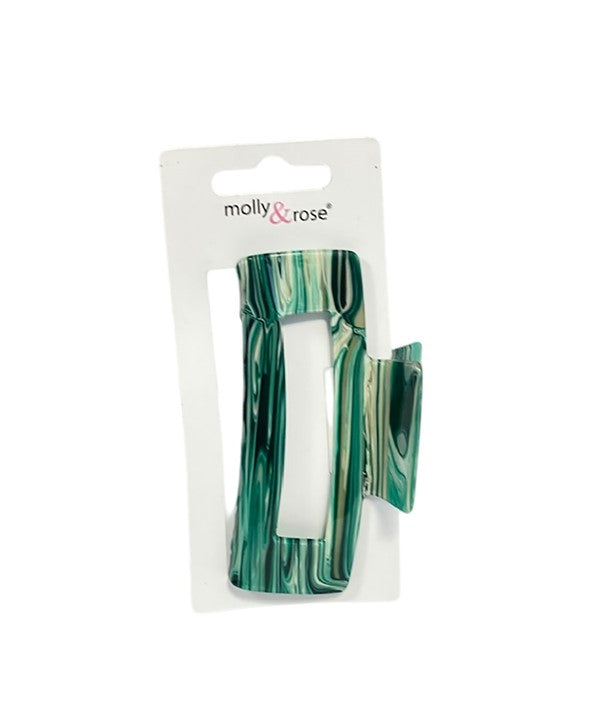 Molly And Rose  Assorted Print Rectangle Clamp 9509