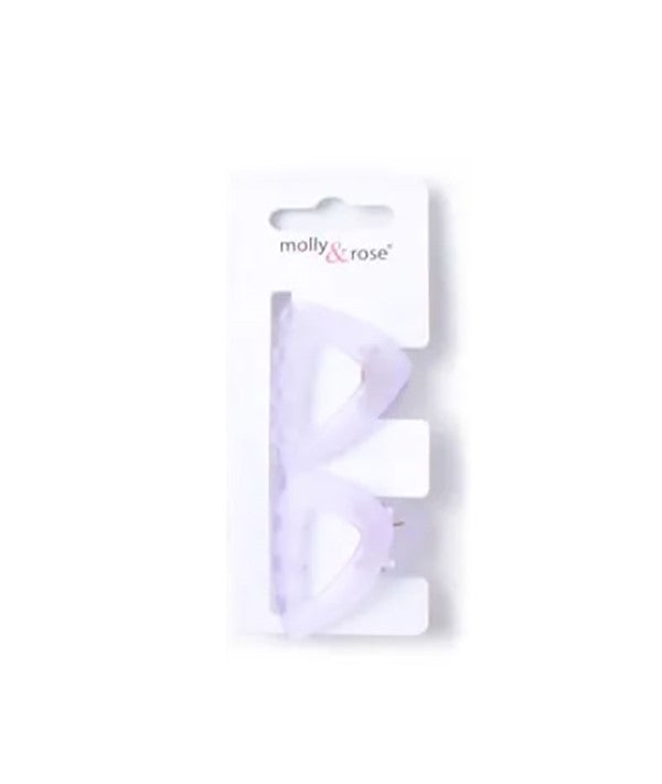 Molly And Rose  Card Of 2 Translucent Pastel Clamps