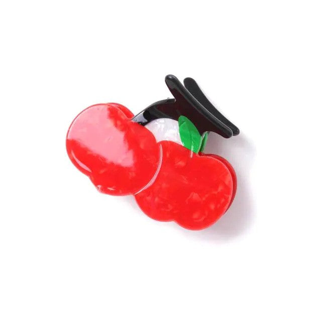 Molly And Rose  Cherry Shaped Pearlescent Clamp 9762