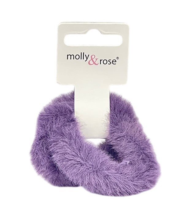 Molly And Rose  Faux Fur Fabric Scrunchies 9317