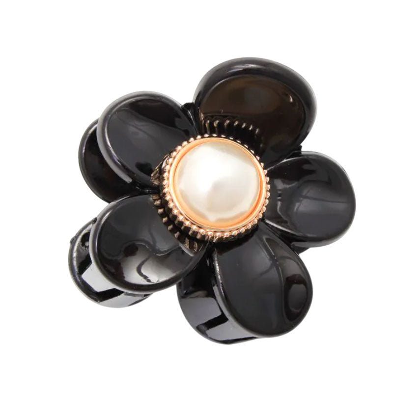 Molly And Rose  Flower Shaped Pearl Hair Clamps