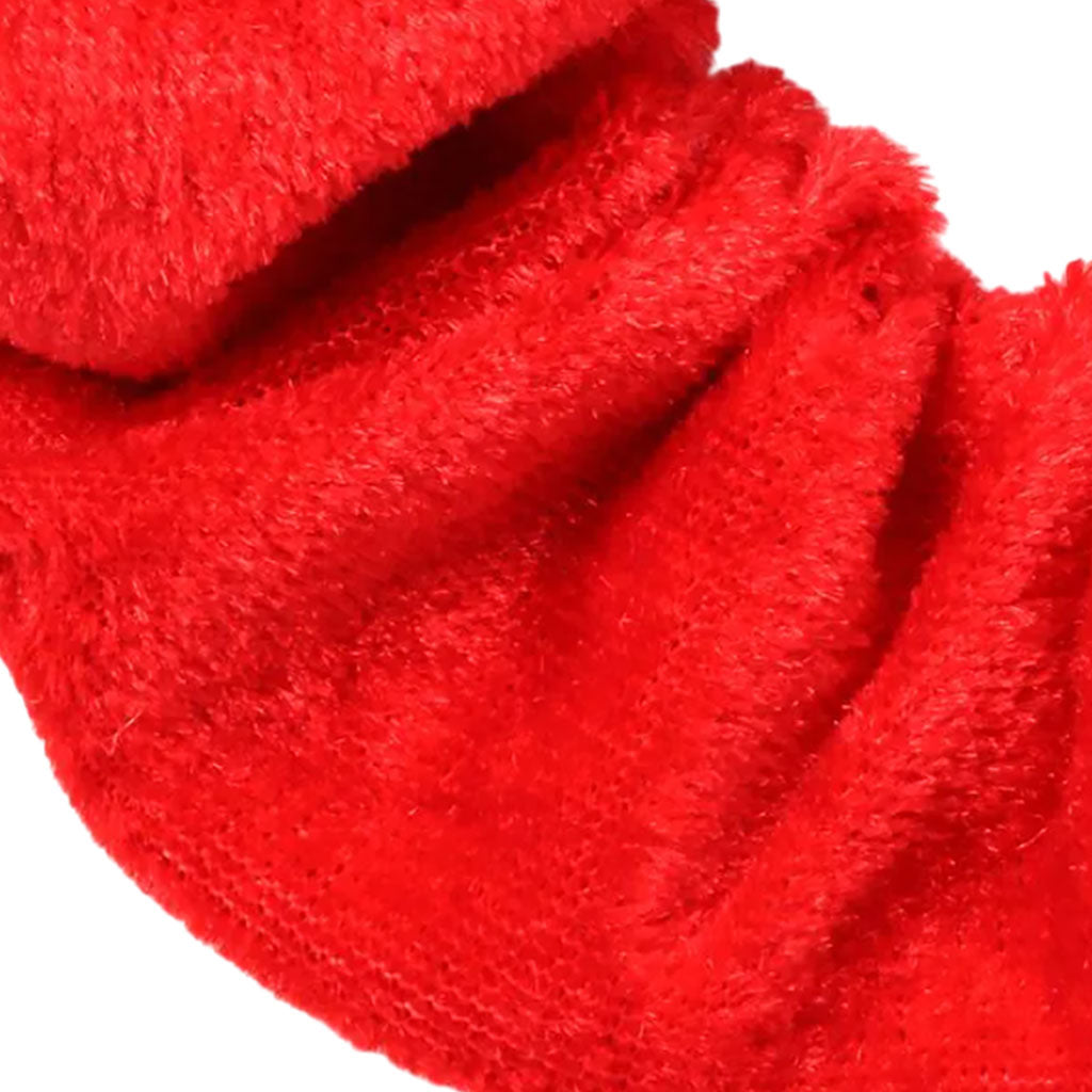 Molly And Rose  High Shine Red Velvet Large Scrunchie 9327