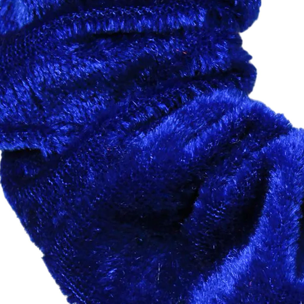 Molly And Rose  High Shine Royal Blue Velvet Large Scrunchie 9328