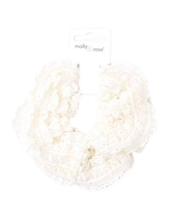 Molly And Rose  Lace Style Layered Assorted Scrunchie 9766