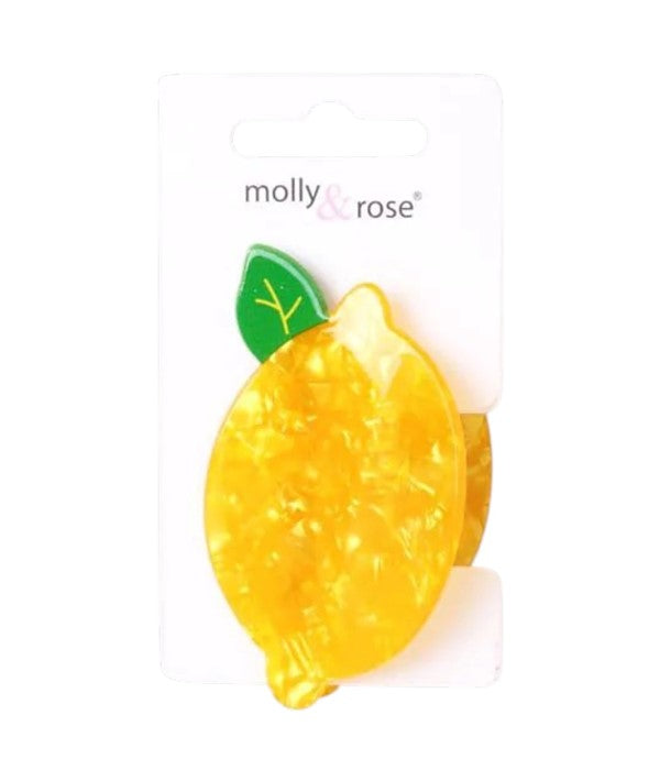 Molly And Rose  Lemon Shaped Pearlescent Clamp 9739